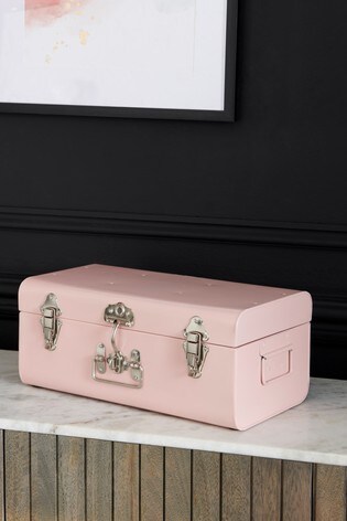 Metal Storage Trunk From Next Lithuania Metal Storage Trunk From Next Lithuania, Pink Storage Trunk