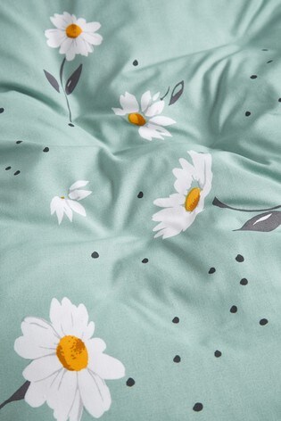 2 pack ditsy daisy duvet cover and pillowcase set