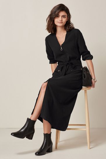 Next black shirt dress sales