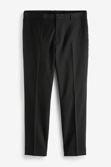 black relaxed trousers