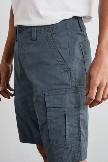 Buy Blue Cotton Cargo Shorts from Next Singapore