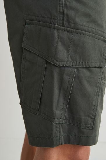 Buy Khaki Green Cotton Cargo Shorts from Next Singapore