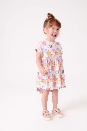 New Size 5-6 PEPPA PIG COLORFUL ANGEL SLEEVES DRESS 