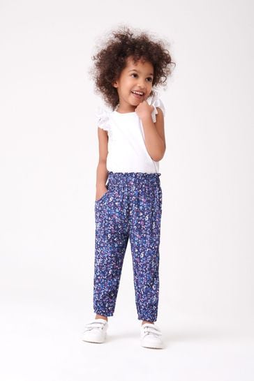 Navy Blue Pull-On Trousers (3mths-10yrs)
