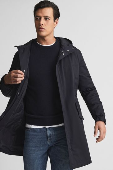 Buy Reiss Navy Akers Lightweight Parka from Next Luxembourg