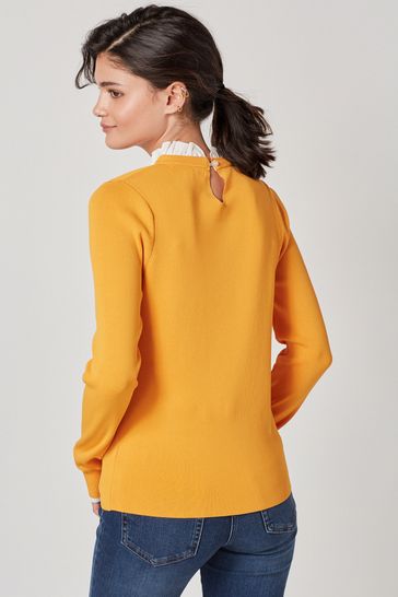 Frill collar clearance jumper