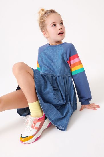 Denim shop dress rainbow