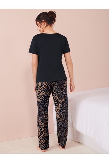 Animal print sales cotton pyjamas