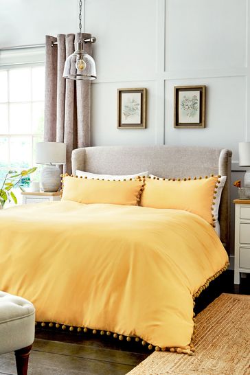 next ochre duvet cover