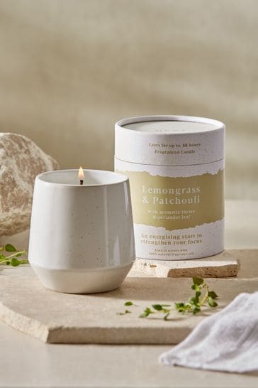 Natural Lemongrass and Patchouli Energise Candle