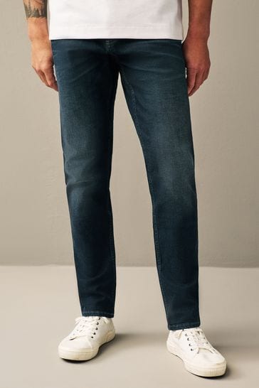 Blue Deep Slim Fit Vintage Stretch Authentic Jeans