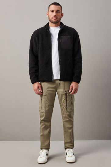 Stone pocket detail cargo trousers new arrivals