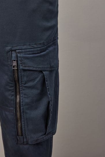 Slim fit navy sale blue cargo pants