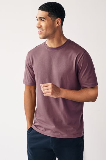 Purple Essential Crew Neck T-Shirt
