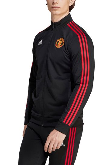 adidas Black Manchester United DNA Track Top