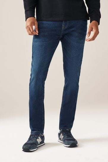 Blue Mid Skinny Fit Classic Stretch Jeans