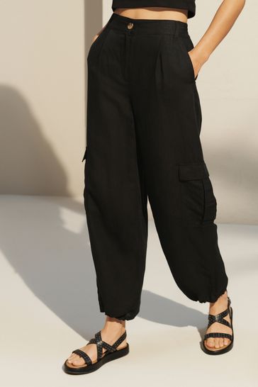 Cargo pants linen cheap