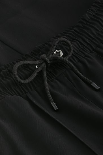 Black trousers with silver side stripe on sale