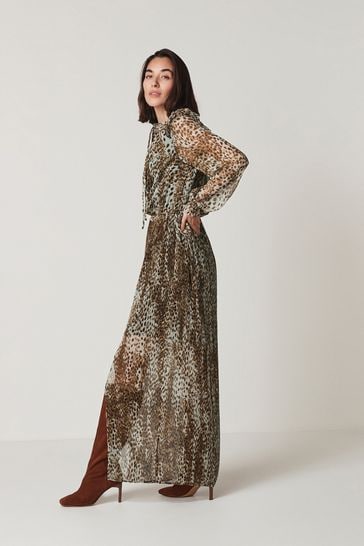 Snake print on sale maxi dress