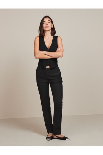 Black slim leg trousers outlet womens