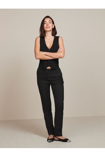 Black Slim Tailored Trousers