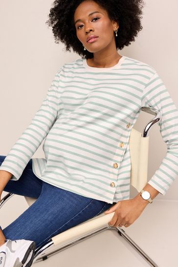 Striped nursing top shop