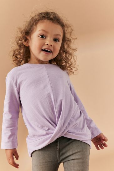 Girls purple long sleeve shirt hotsell
