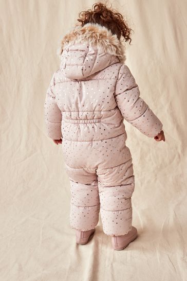 Baby girl snowsuit next hotsell