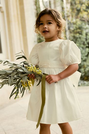 Buy Ivory Taffeta Bridesmaid Dress 3mths 10yrs from the Laura