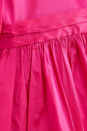 Pink taffeta bridesmaid dress hotsell