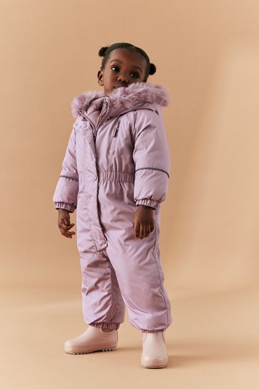 Buy Pink Shower Resistant Snowsuit 3mths 7yrs from Next