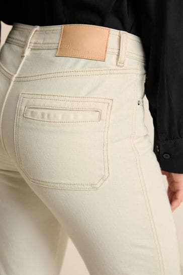 Buy Stone Cream Straight Leg Jeans from Next