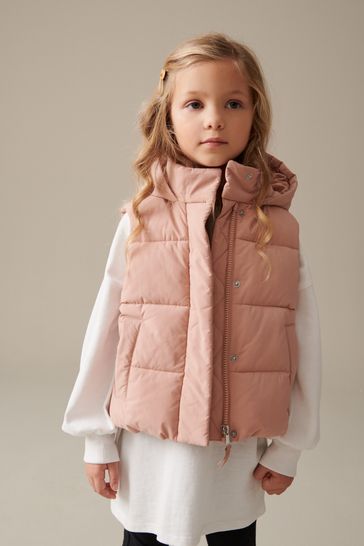 Neutral Crop Padded Gilet 3 16yrs