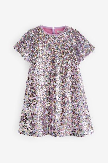 Rainbow sequin discount dress kids