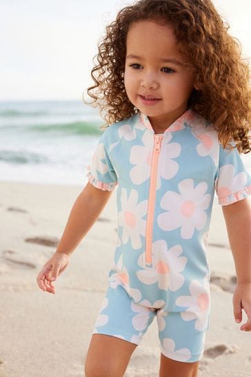Blue/Pink Sunsafe Swimsuit (3mths-7yrs)