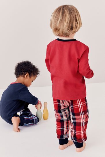 Red shop check pyjamas