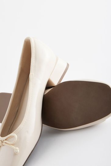 Block heel ballet cheap shoes