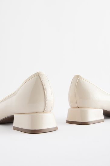 Block heel ballerina pumps shop