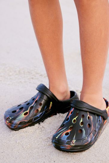 Buy Black Marble Clogs from the Laura Ashley online shop