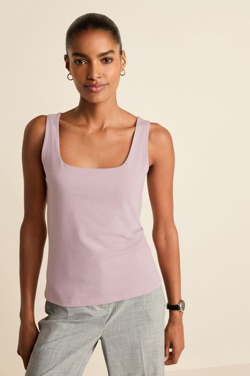 Buy Purple Square Neck Vest from Next USA