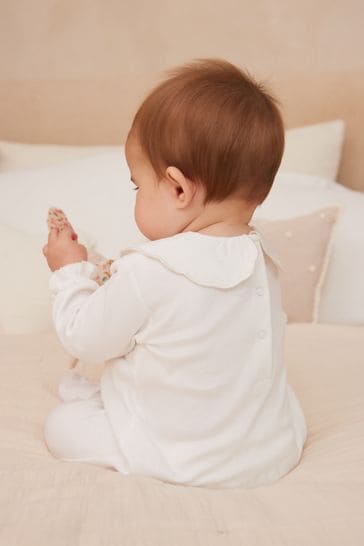 White Ground Single Smart Sleepsuit 0 2yrs
