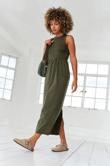 Khaki cargo dress deals