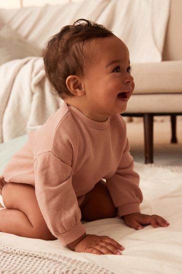 Rust baby romper cheap
