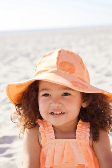 Orange Peach Swim Hat (3mths-10yrs)