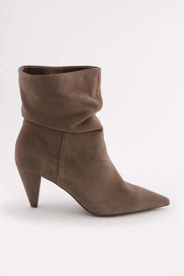 Mink Brown Forever Comfort Slouch Pull On Suede Boots
