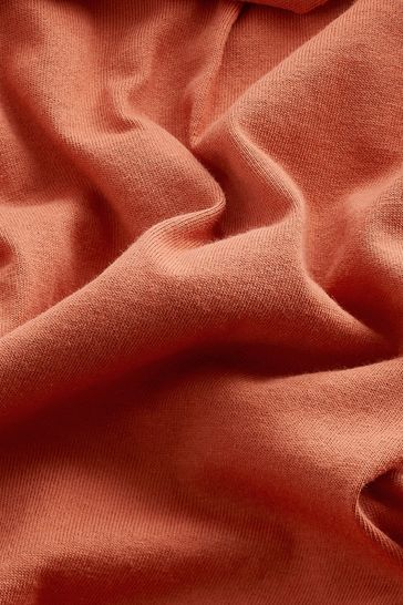 Coral Pink 100% Cotton Short Sleeve Tie Side Summer Dress