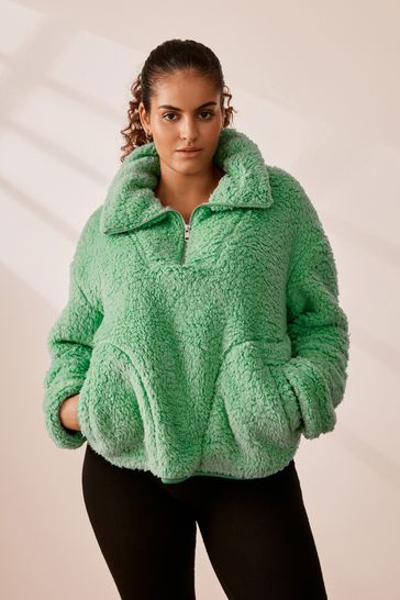 Borg fleece jumper new arrivals