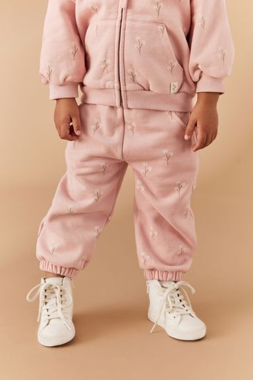 Pink Floral Sweat Joggers (3mths-7yrs)