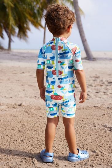 Boys all in one swimwear sales