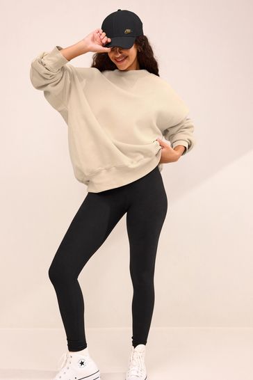 Longline crew neck sweatshirt 2025